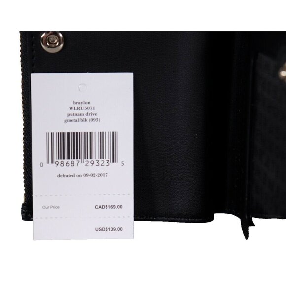 Kate Spade Women Gunmetal Gray Braylon Putnam Drive Continental Snap Wallet $169 - Picture 2 of 7